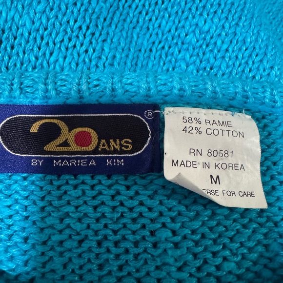 20 Ans Vibrant Multicolor Women's Knit Sweater Sz M - Picture 7 of 8